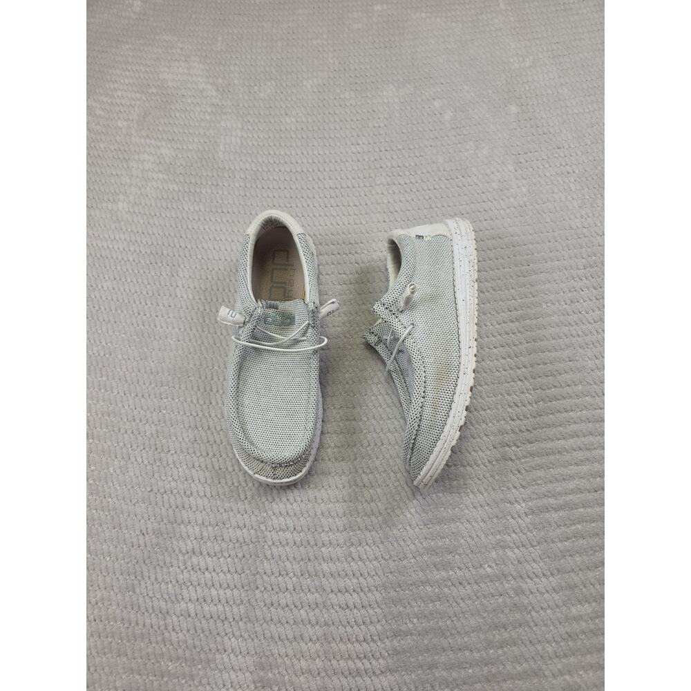 Hey Dude Shoes Mens Size 10 Wally Sox Stone White Slip On